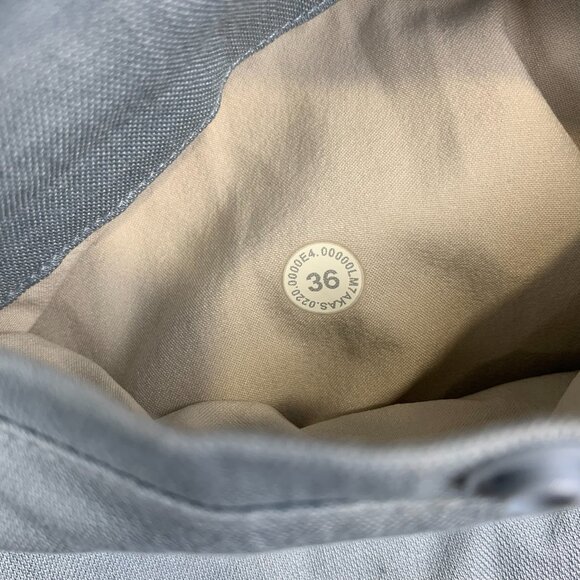 Lululemon Men Shorts 36 Light Blue Chino ABC Commission Qwick Oxford 11" Relaxed - Picture 9 of 9